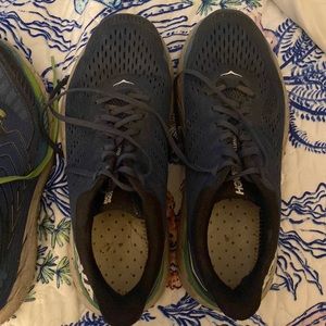 3 pairs of Hoka sneakers. Super comfortable. No box/used pretty well.